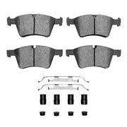 DYNAMIC FRICTION CO 5000 Advanced Brake Pads - Low Metallic and Hardware Kit, Long Pad Wear, Front 1551-1272-01